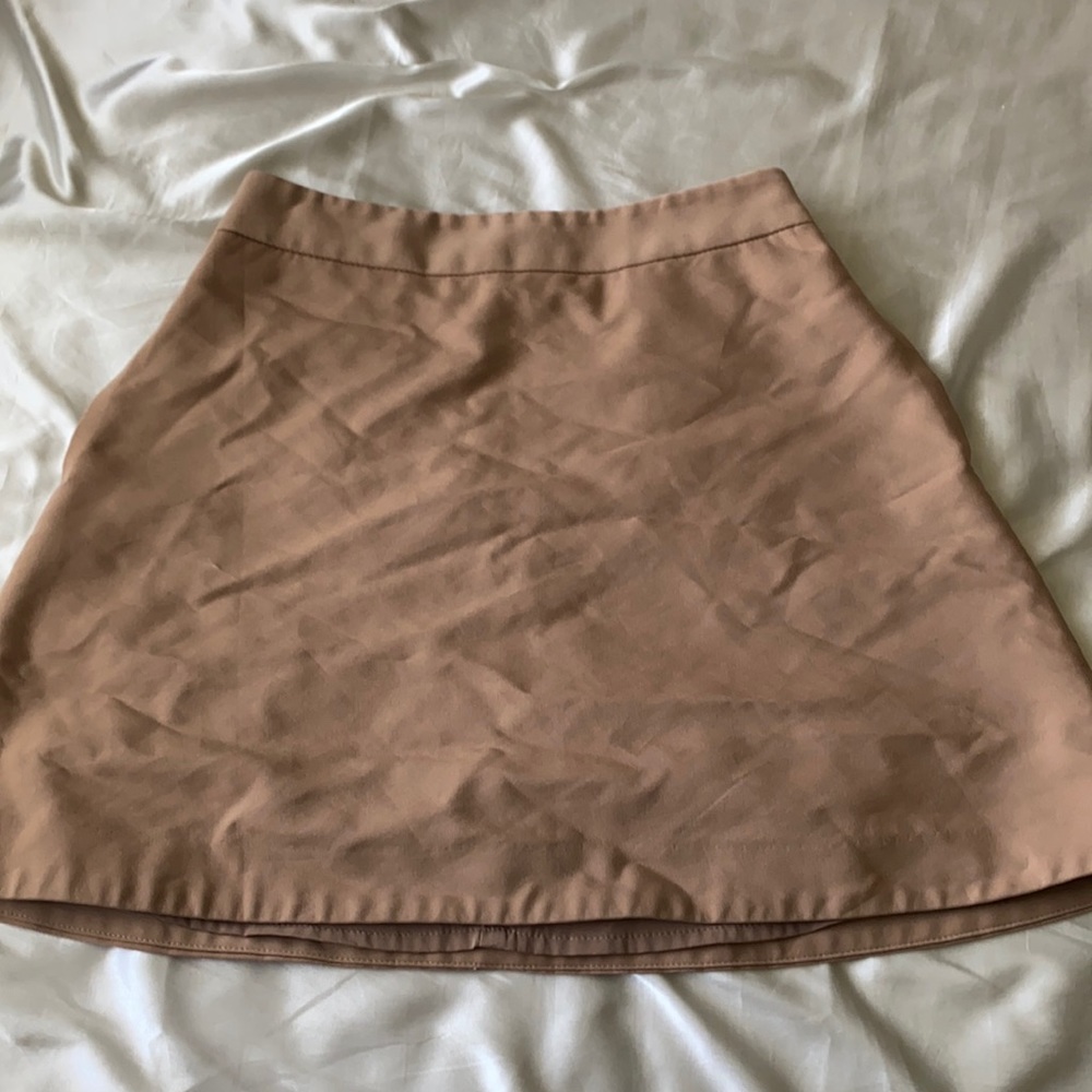 Express, 0, mini skirt, beige-brown